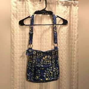 Vera Bradley Indigo Pop crossbody hipster bag.